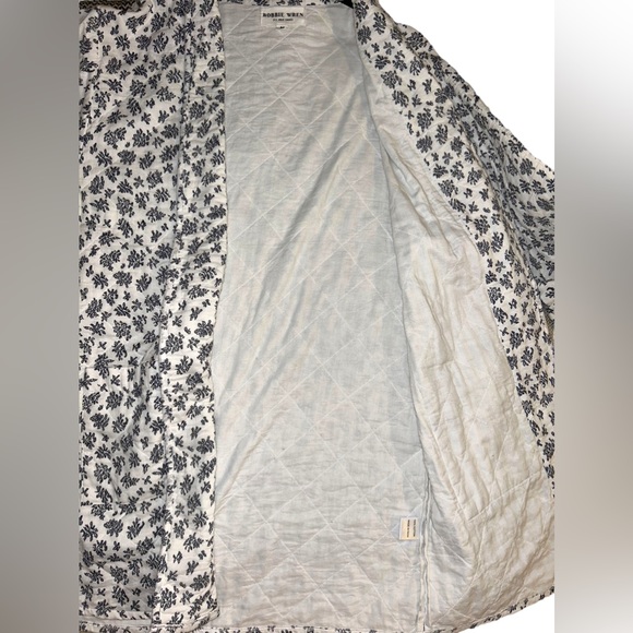 Bobbie Wren, Clad + Cloth • Quilted Open Front Floral Jacket, 100% Cotton, Med - Picture 13 of 16